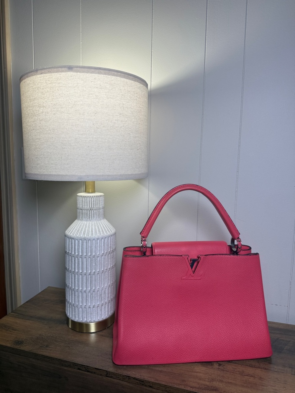 Louis Vuitton Capucines Hot Pink Leather